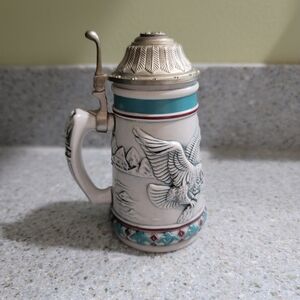 Avon Bald Eagle Mini Beer  Stein 1990  Endangered Species Collection  ASEA1